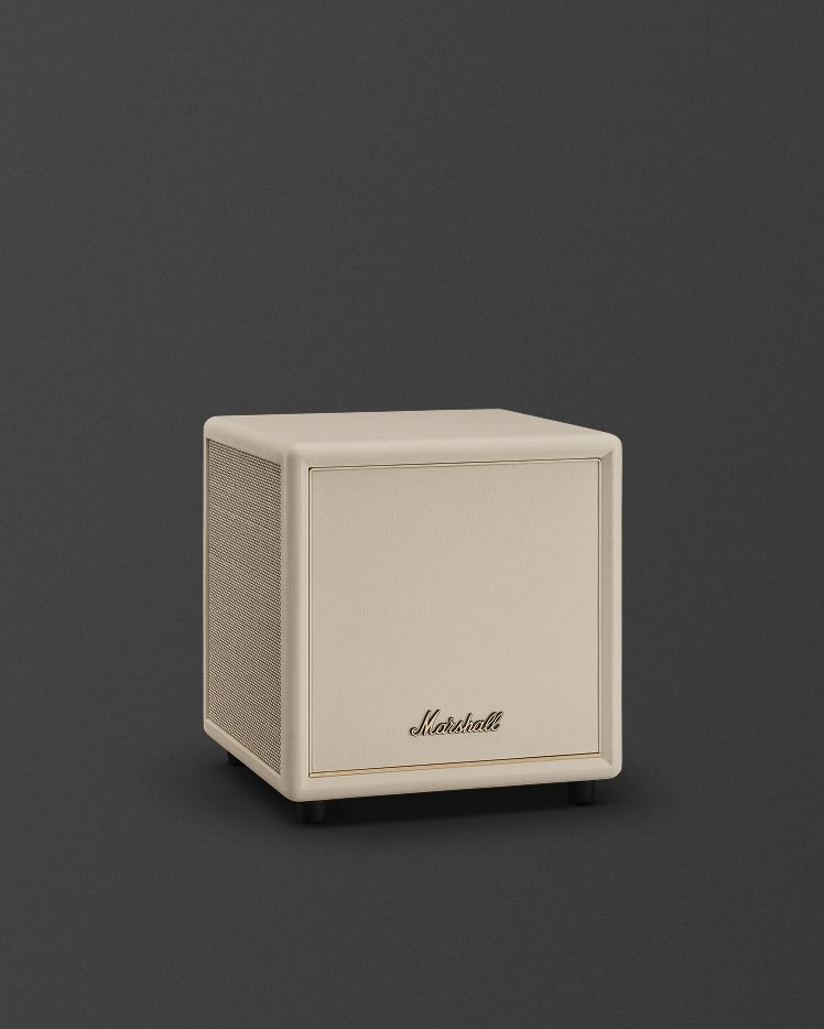Marshall Heston Sub 200 Cream, placed against a dark gray background.