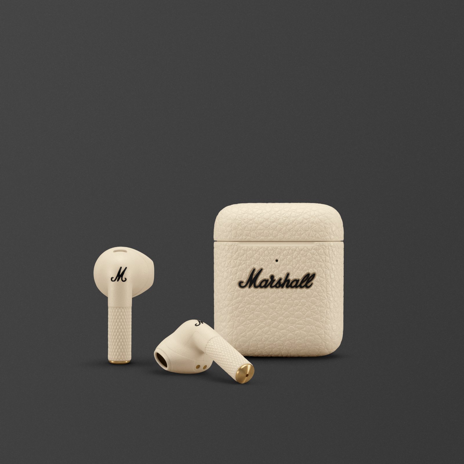 Marshall MINOR III CREAM headphones.