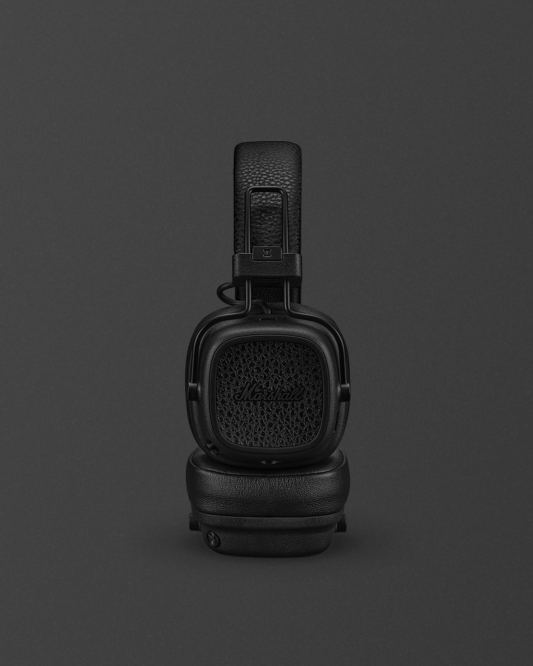 Major V wireless headphones in Pitch Black | Marshall.com