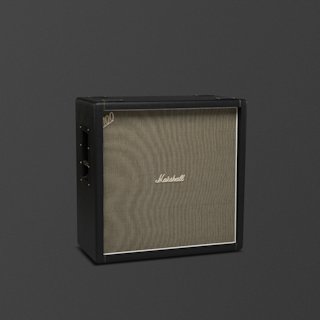 A black Marshall 1960BHW guitar amplifier cabinet with the Marshall logo and textured grille, photographed against a plain dark background.