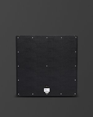 Diseño del panel trasero del 1960AHW 4x12 Handwired Angled Cabinet en la página de artículos de apoyo.