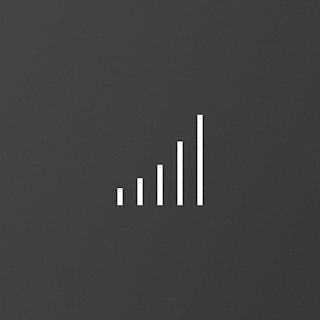 A white control icon inside a white square on a dark grey background.