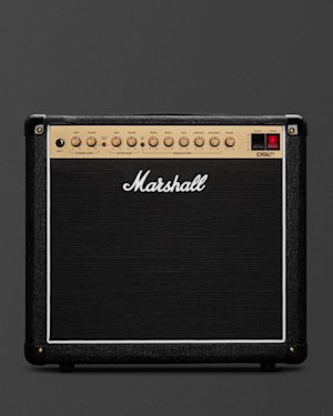 Panel frontal del combo DSL20 de Marshall