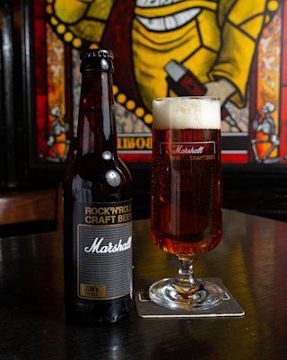 An image of a Marshall Rock and Roll craft beer bottle