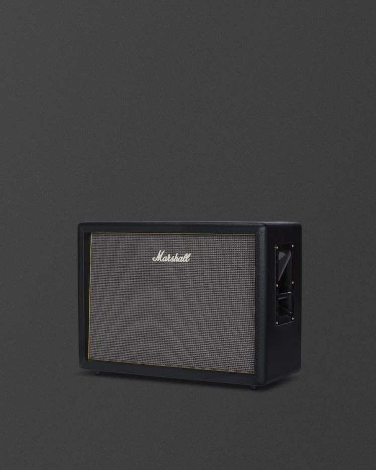 Black vintage style 2x12” straight base cabinet for the Origin range