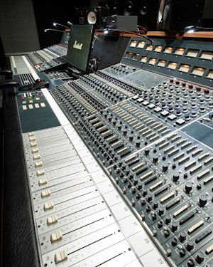 Die Tastatur des Marshall-Aufnahmestudios