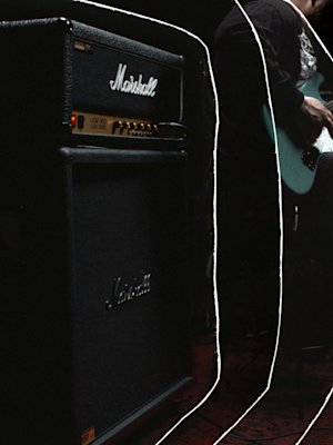 JCM800 Modified on top of a Marshall cabinet