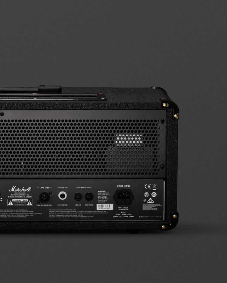 Marshall JVM210H right backside zoomed in