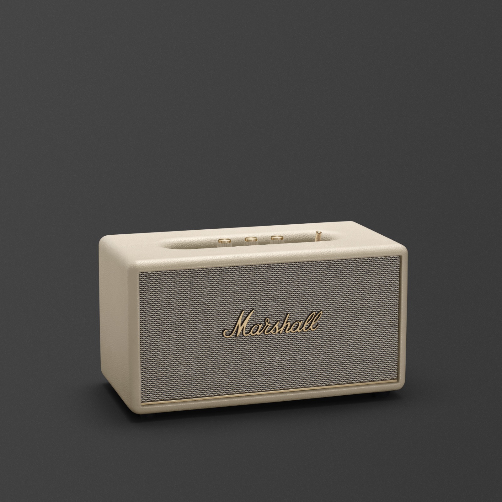 Marshall STANMORE III Cream bluetooth speaker.