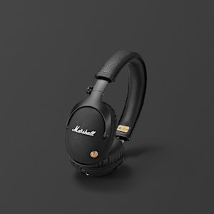 Vue de face du casque supra-auriculaire Monitor Bluetooth Black.