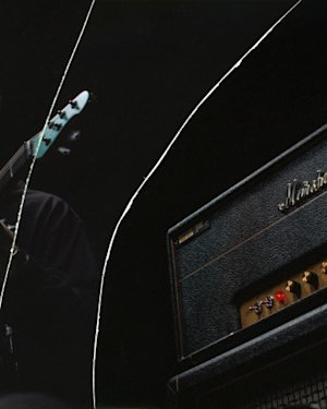 The 1959 Modified amplifier in use by a musician.