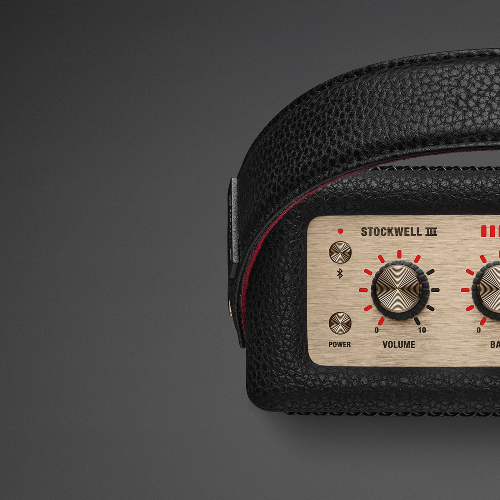 Marshall Stockwell III Portable Speaker, цвет: Чёрный / Золотой — фото 4