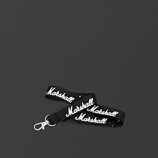 Marshall lanyard in black and white