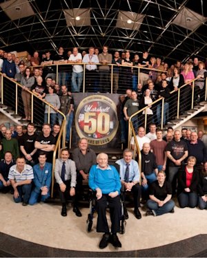 A 2012 image of Jim Marshall and the team.