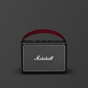 Imagen frontal del altavoz Marshall Woburn II Black