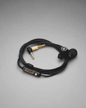A pair of Marshall Mode EQ wired earbuds.