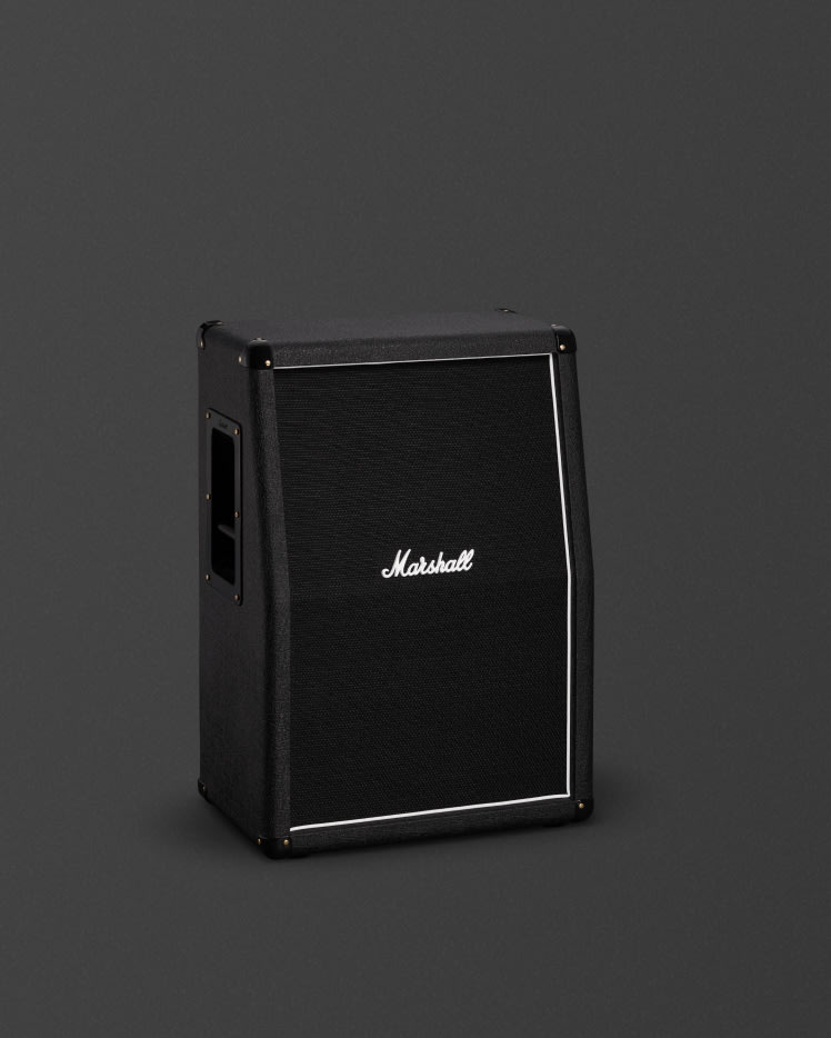 Angled image of the Marshall SC212 Cabinet.