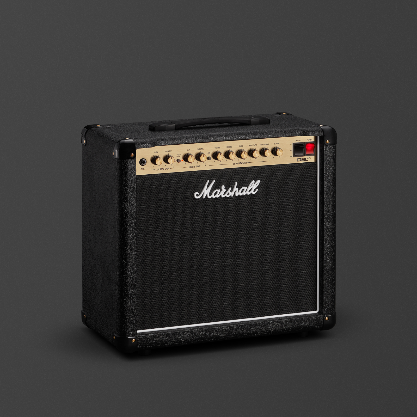 Marshall DSL20C from the side on grey background 