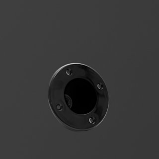 Black and red Marshall jack socket plate.