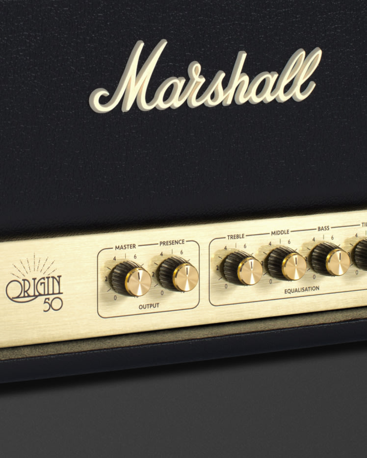 Marshall's Origin50H with gold details.