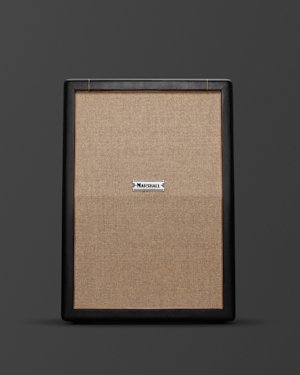 Diseño del panel frontal del Studio JTM 2x12 Angled Cabinet en la página de artículos de apoyo.