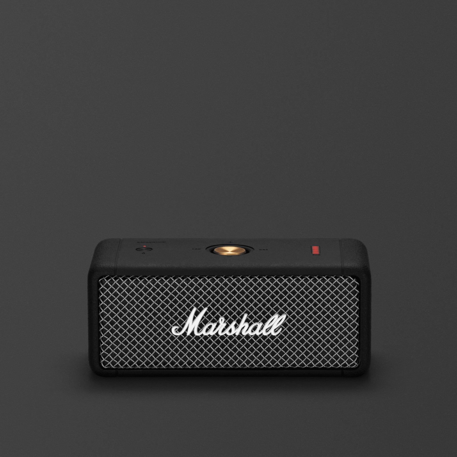 Front face image of Marshall Emberton Black Speaker