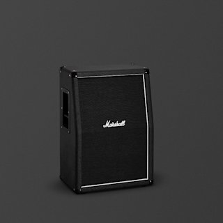 A black Marshall Studio Classic guitar amplifier cabinet with white trim, photographed against a plain dark background.