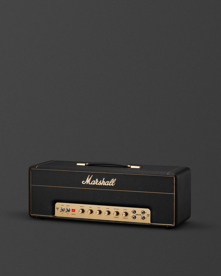 A image of Marshalls JTM45 2245 Head in black and gold