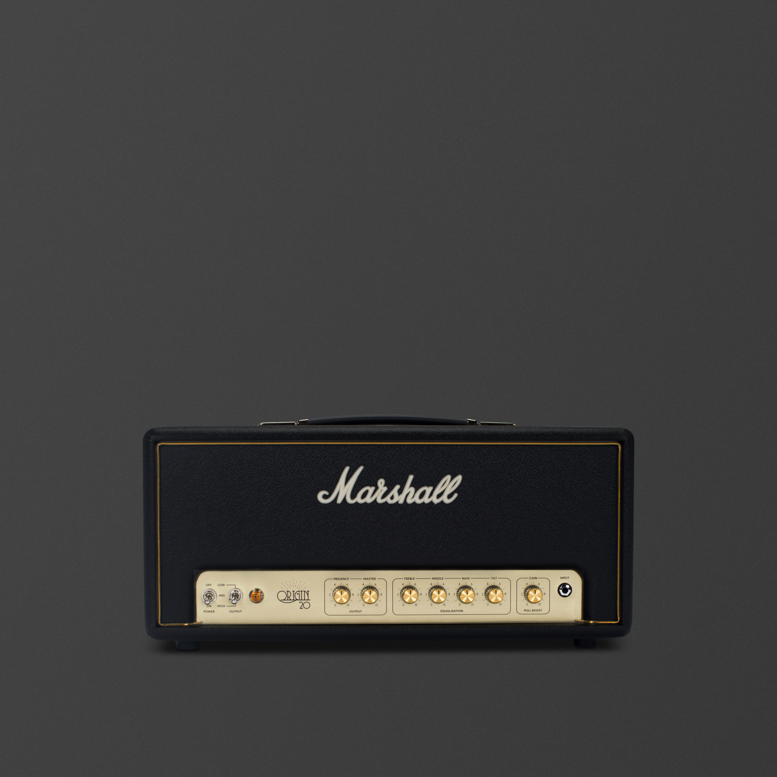 Front facing image of the Marshall Origin20 Head