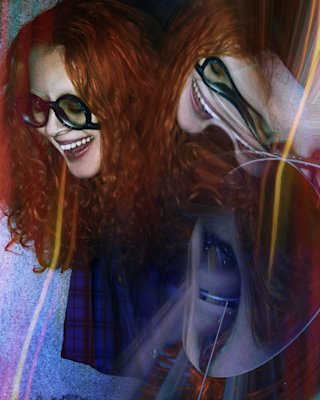 Multiple faces of the Balderdasch singer