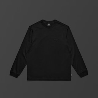 The Marshall standard issue long sleeve T-shirt with embroidery in black