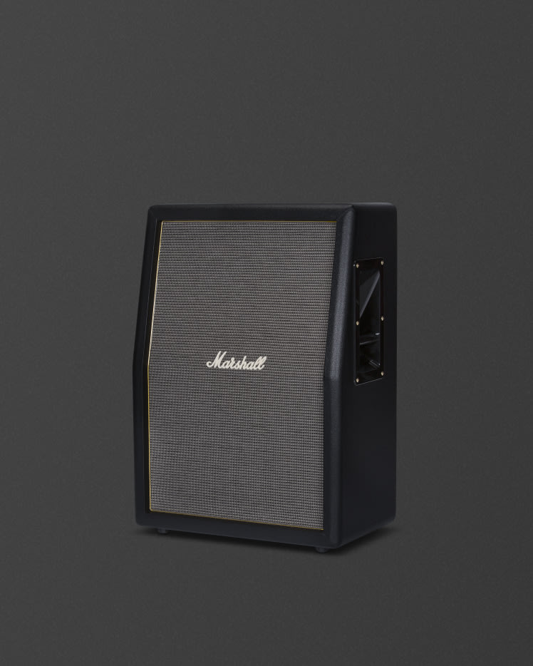 Black 2x12” angled cabinet for the Origin range