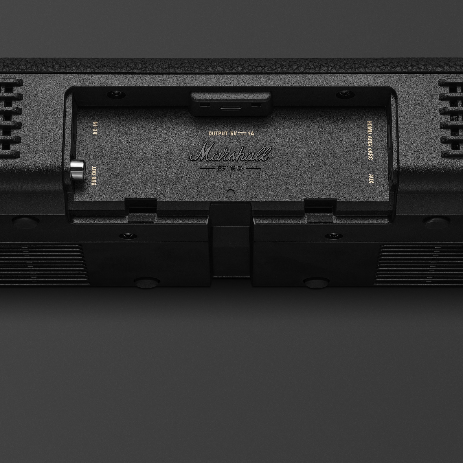 Heston 60 Black - 没入型TVサウンドバー | Marshall.com