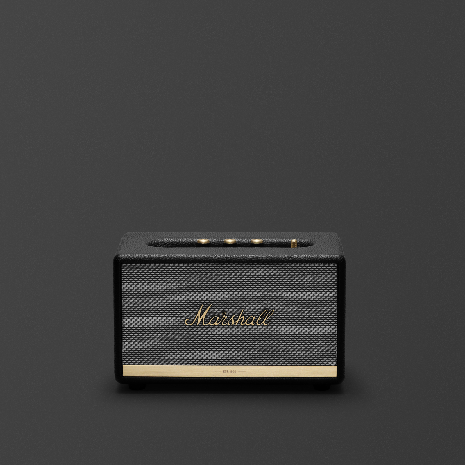 Front view image of the Marshall Acton II Black Speaker.