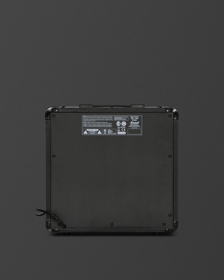 Back view of the Marshall MG15GR Combo.