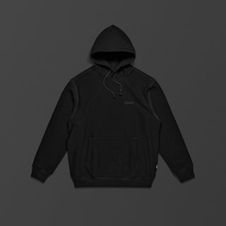 The Standard Issue Hoodie with embroidered Marshall logo in black