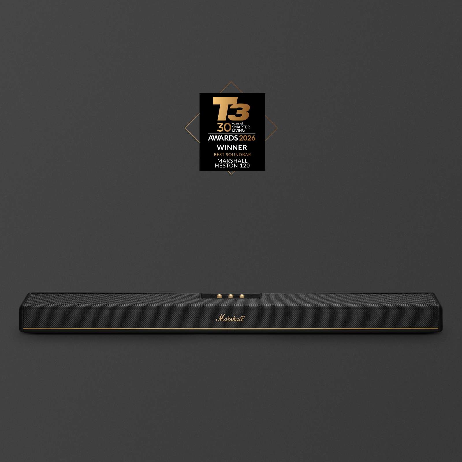 ⚠️片付けママ⚠️Marshall HESTON 120 サウンドバー Heston 120 Black soundbar featuring Dolby Atmos | Marshall.com