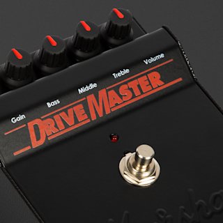 Marshall Drivemaster in black and red zoomed in from the side