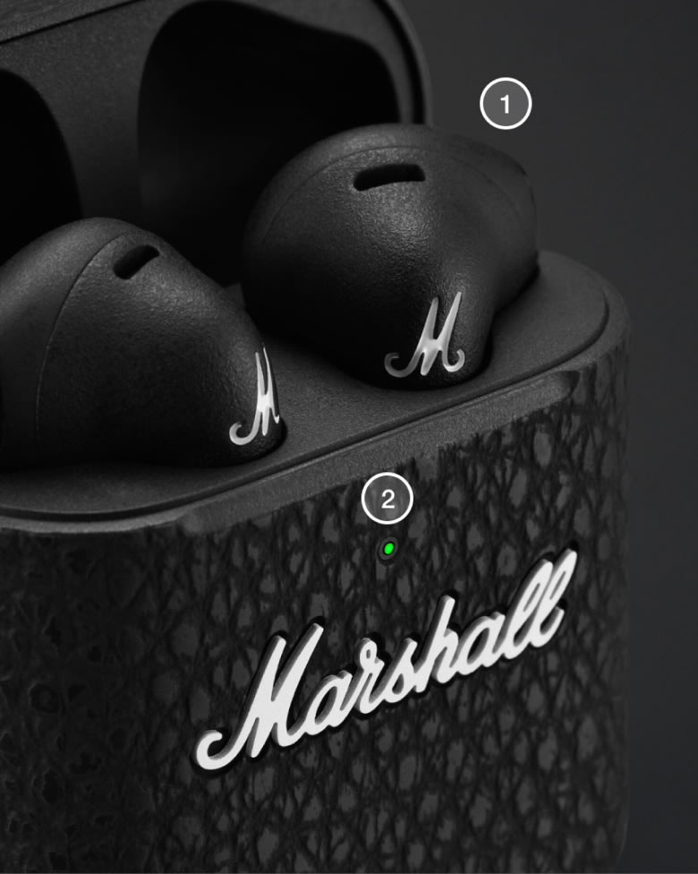 Écouteurs Intra-Auriculaires Marshall Minor III Noirs - Bluetooth, Occasion Avec Défauts (n°2)
