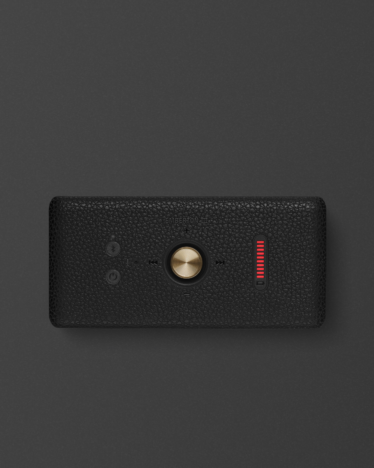 Vintage BlackのEmberton IIIポータブルスピーカー | Marshall.com