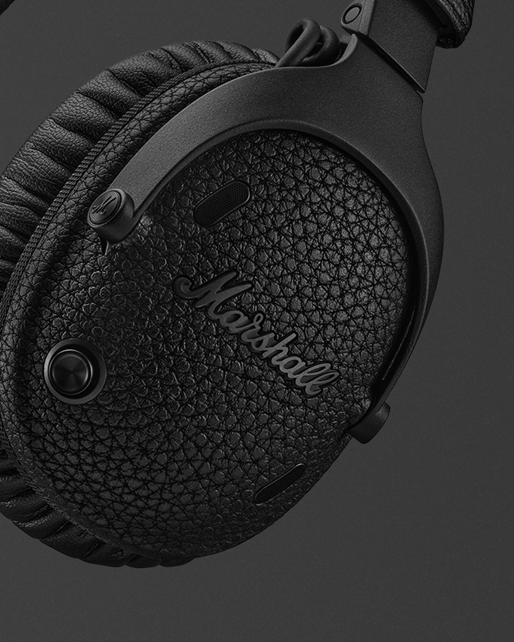 Monitor III A.N.C. over-ear headphones in Pitch Black | Marshall.com