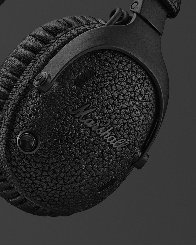 Monitor III A.N.C.オーバーイヤーヘッドホン、Pitch Black | Marshall.com
