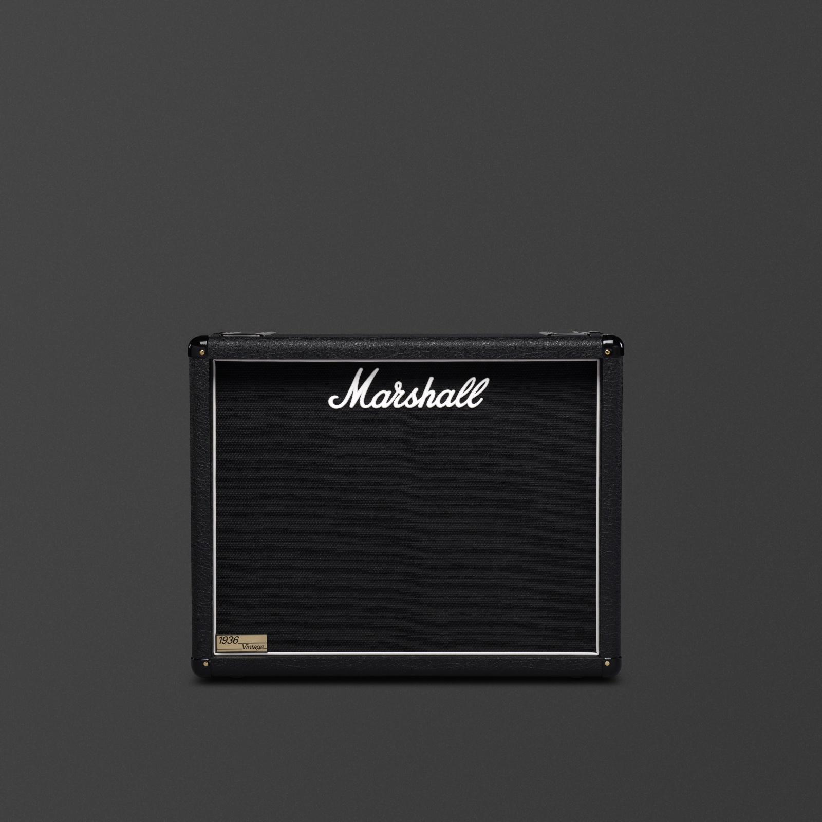 2x12" black vintage-inspired speaker cabinet