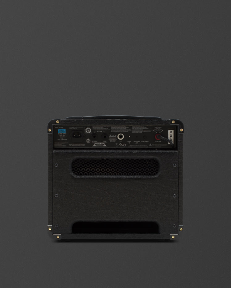 Back view of the Marshall DSL1 Combo.