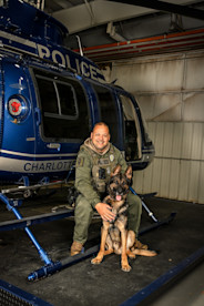 K9 Ozzy Helicopter Pic