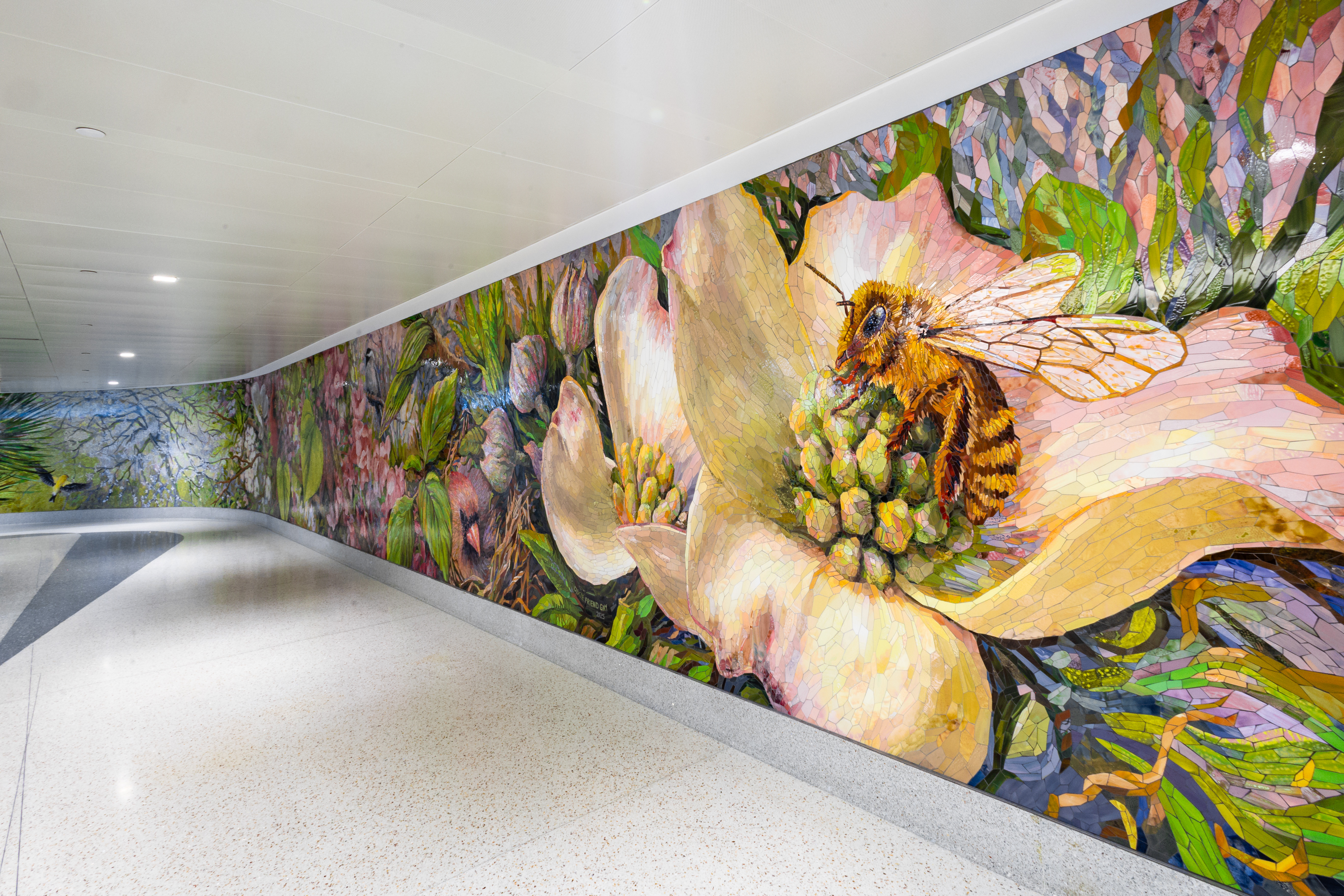Carolina Canopy” Brings Life to International Arrivals' Walls