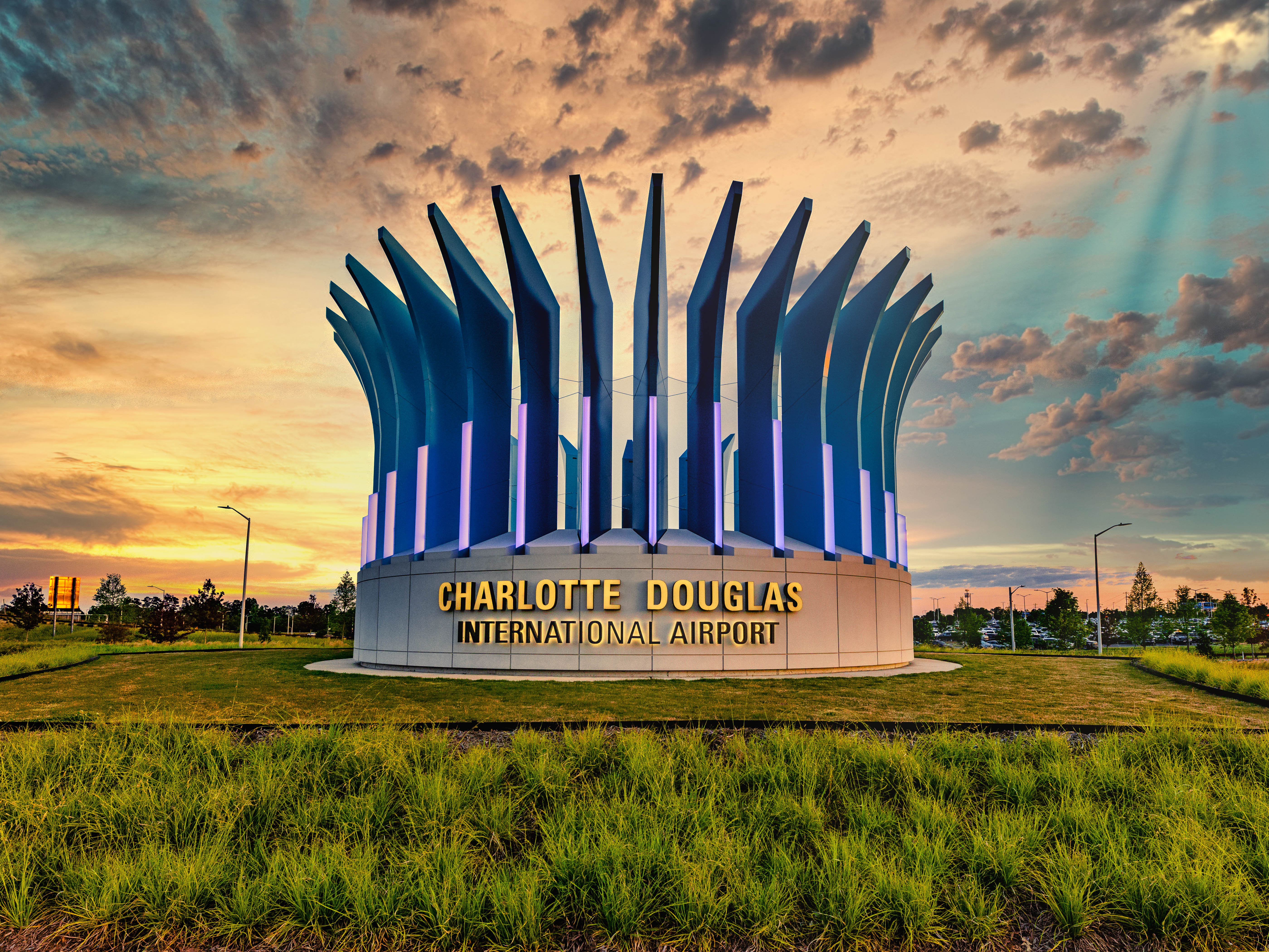 CLT Crown Monument at dusk modified 5-20-21 (1 of 1)