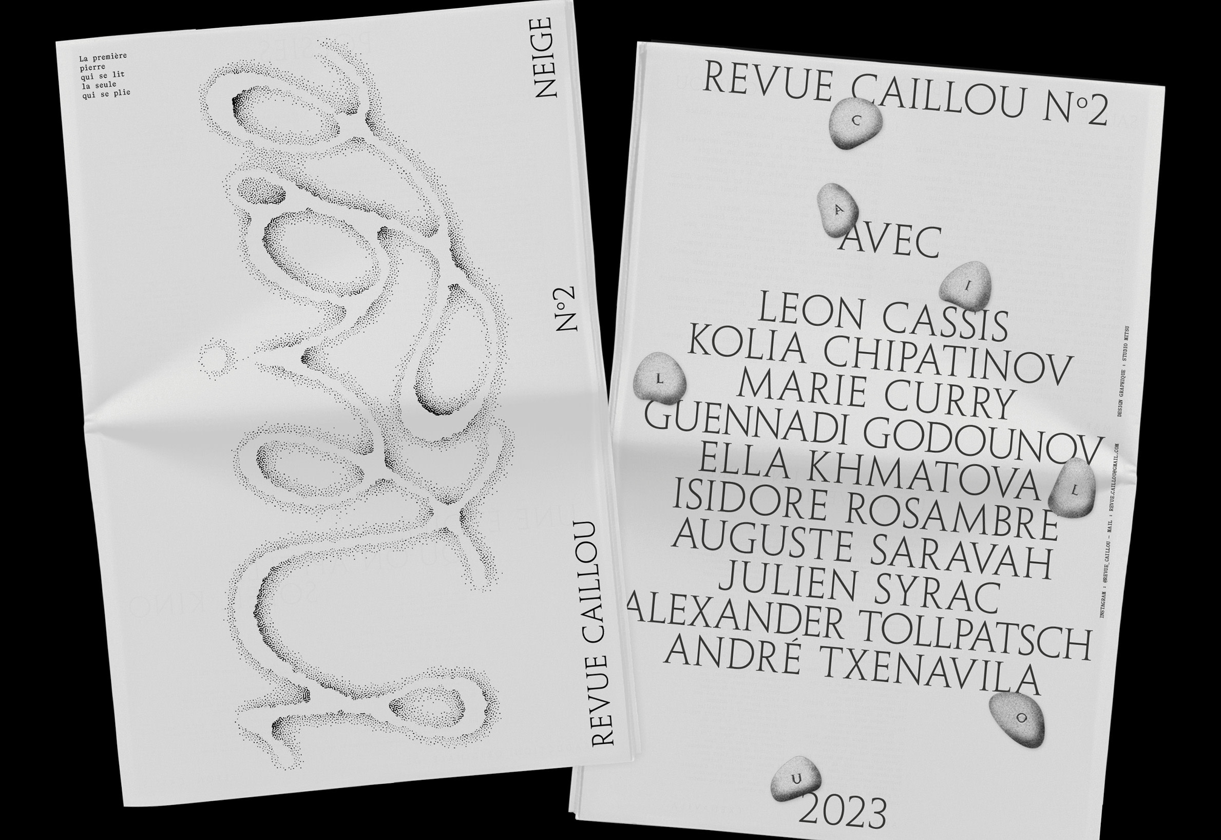 Revue Caillou n°2 design by studio mitsu
