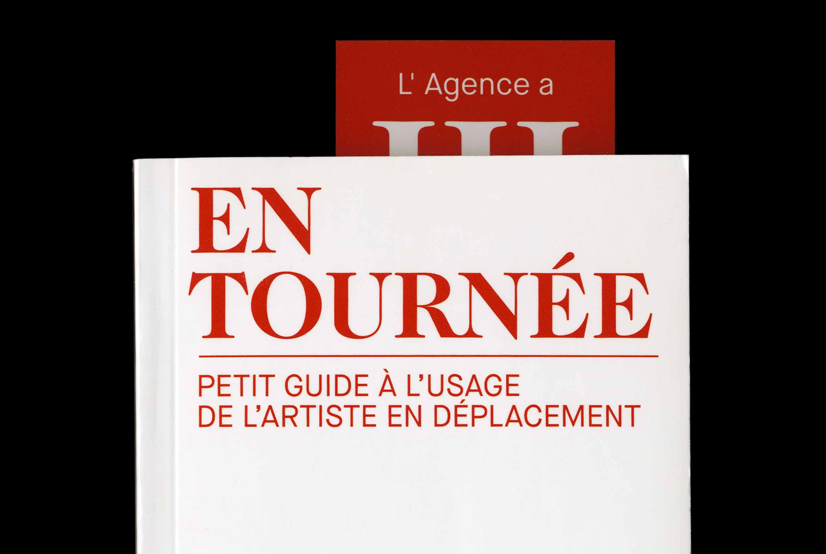 Studio Mitsu for L'Agence Artist Management. Project 2018, Guide On Tour - photography 2, Close-up cover color. Graphic design, photography, editorial design, book