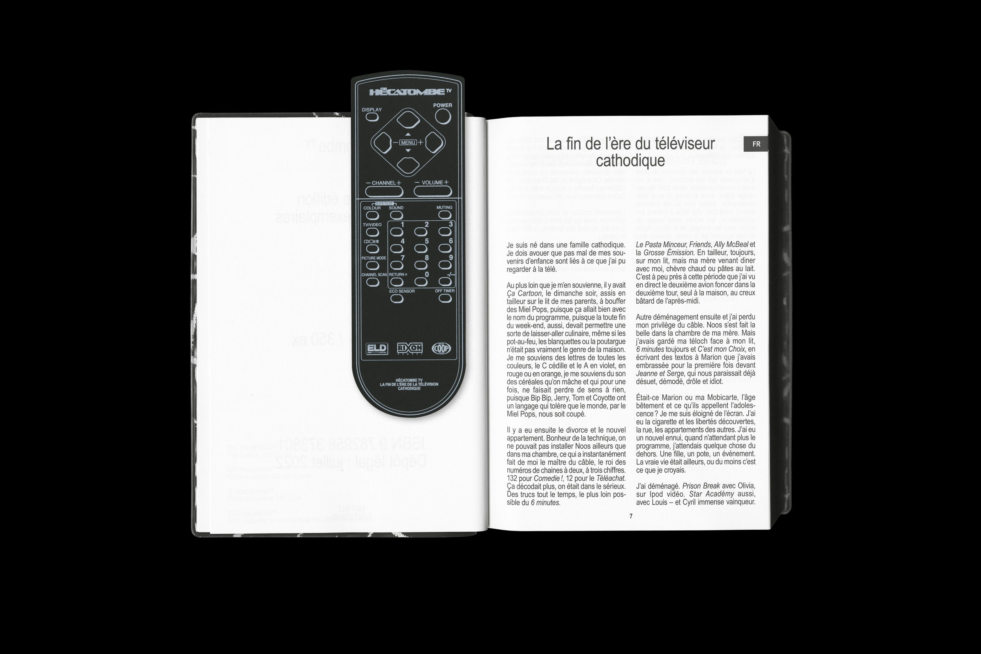 Hécatombe TV, edited by Mitsu Edition in 2022. 350 copies